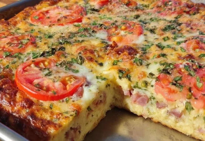 Torta Pizza de Liquidificador da Vovó Ana